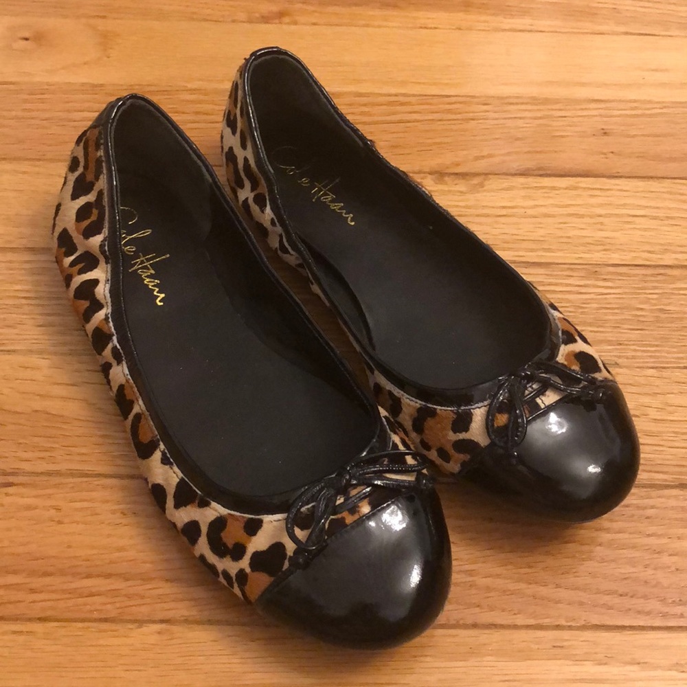 Cole Haan leopard flats Nike sole